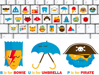 Illustration for article titled B Is for Bowie, A Is for Awesome Keyboard Stickers